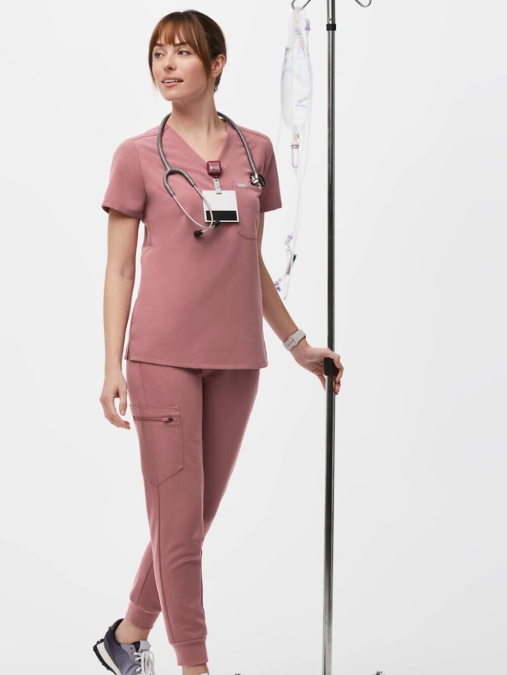 LIKE NEW Figs Catarina Scrub Top and High Waisted Yola Scrub Pants